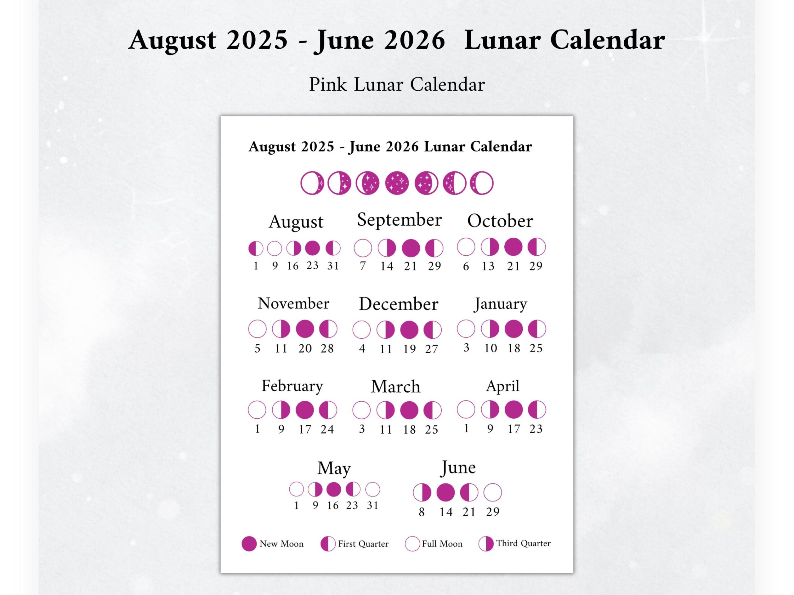 Lunar Calendar April 2026