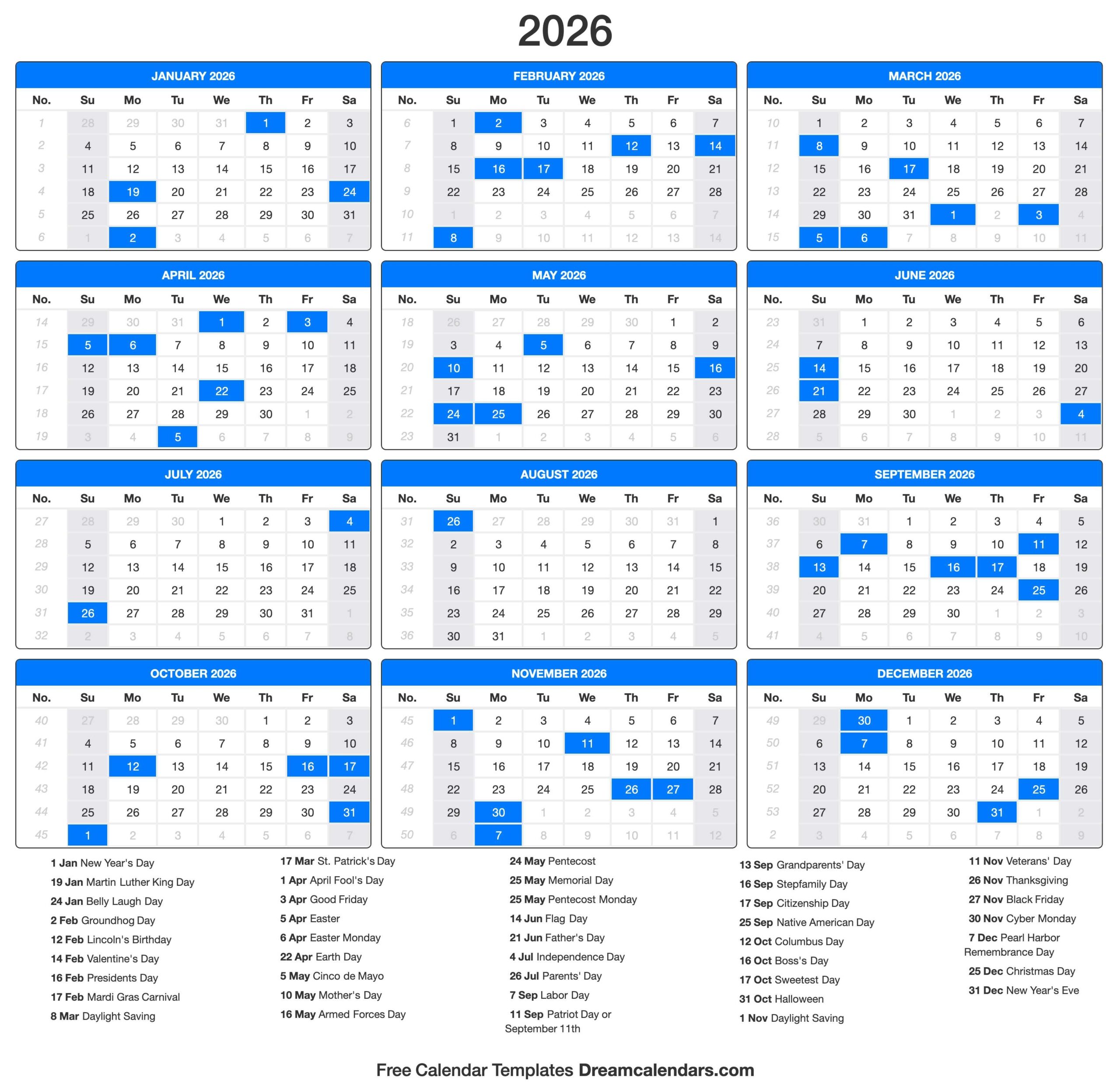 Lunar Calendar March 2026