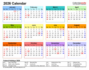 December 2026 And January 2026 Calendar Excel