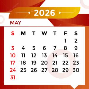 May 2026 Calendar Wallpaper