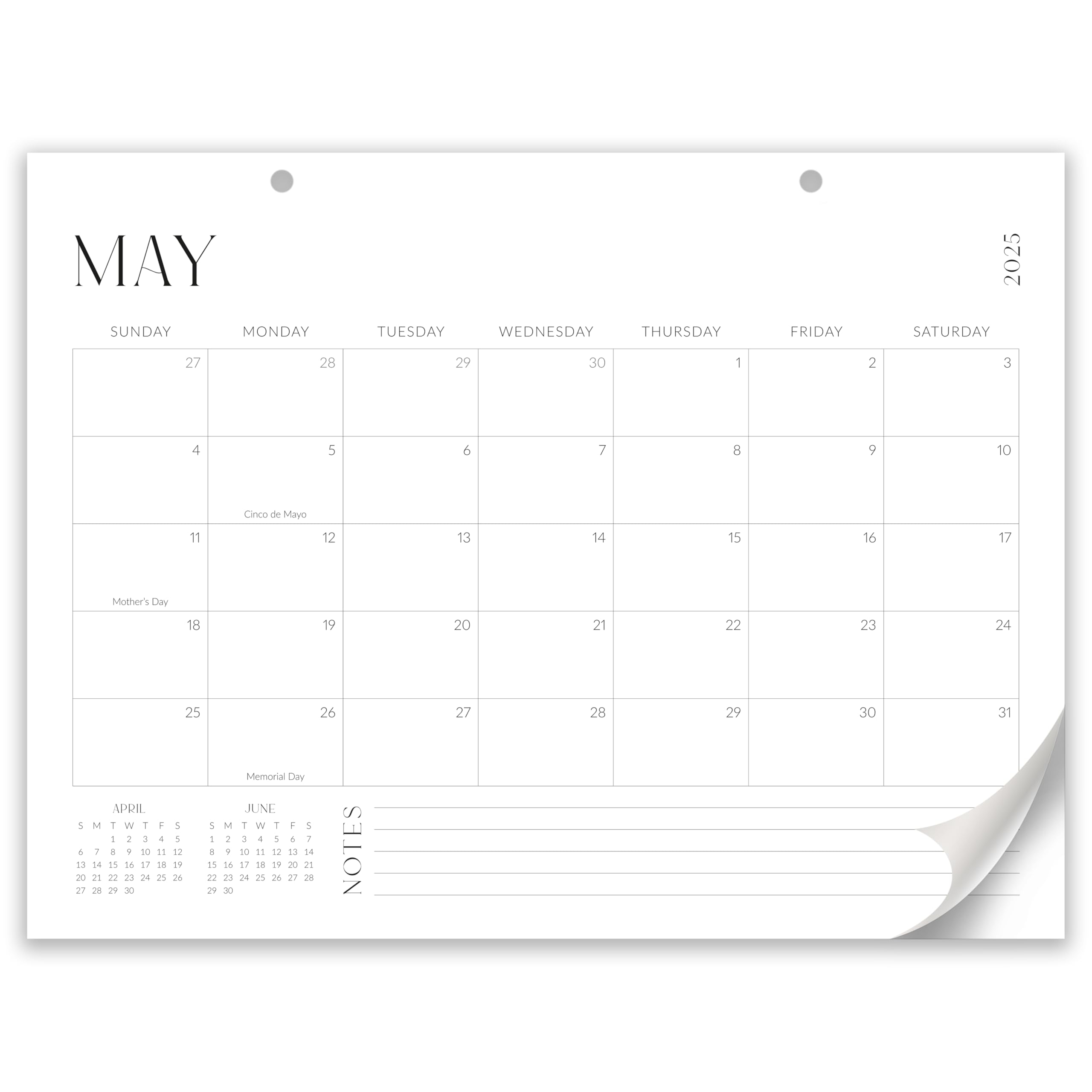 Amazon Aesthetic Desk Calendar 2025 2026 Runs From January 2025 Until July 2026 Minimalistic Office Desktop Wall Calendar 16