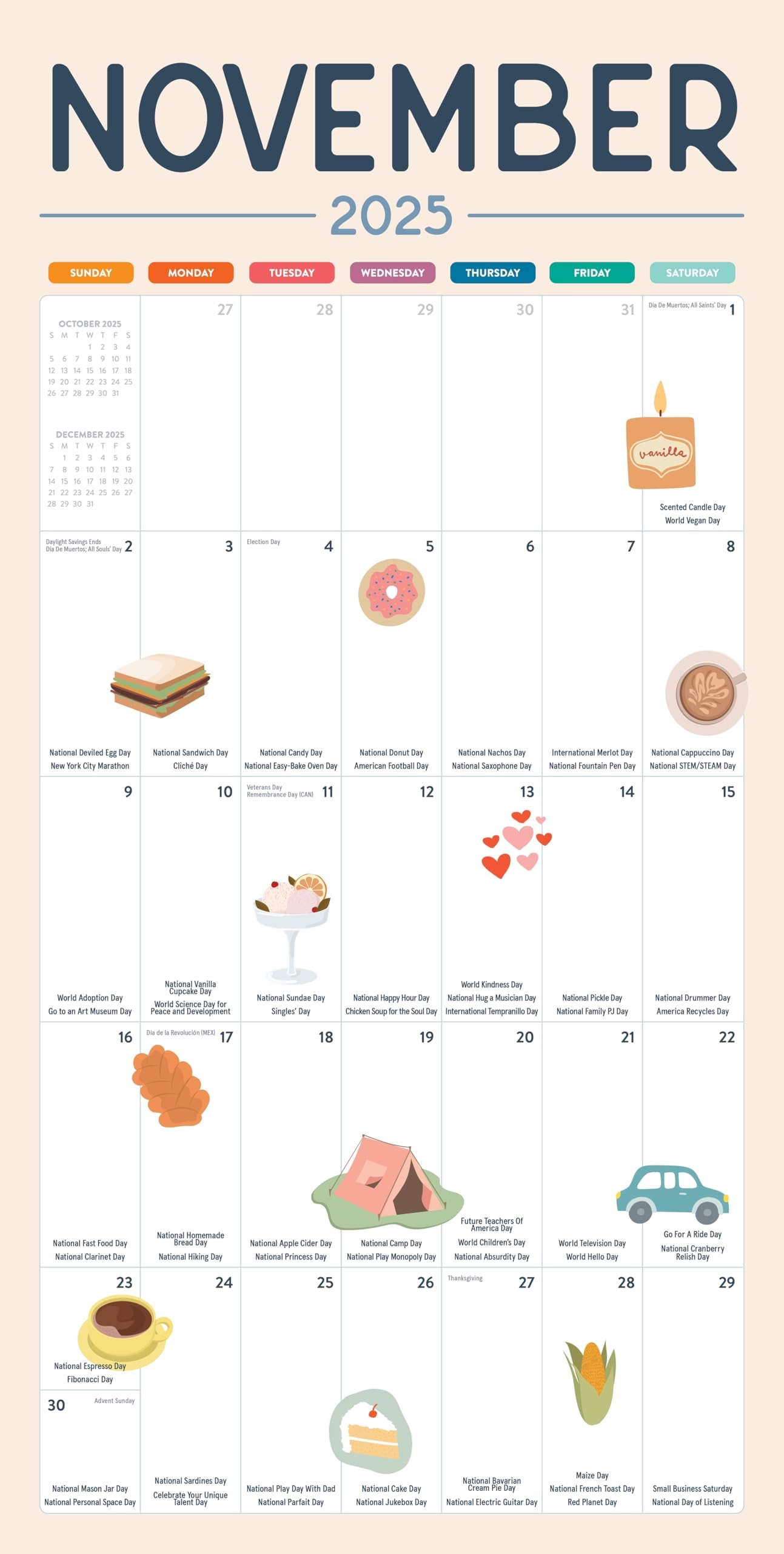 National Calendar Day November 2025