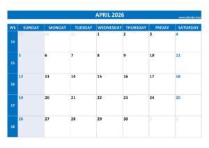 Earnings Calendar April 2026