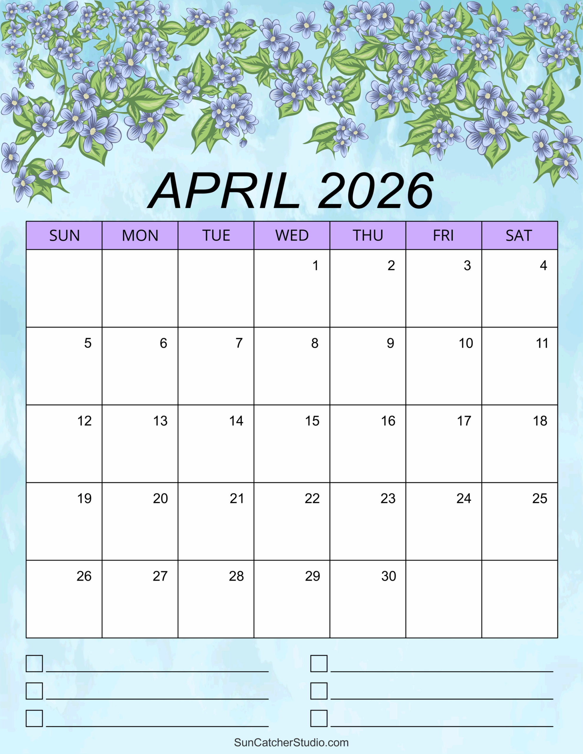 April 2026 Calendar Free Printable Free Printables Monograms