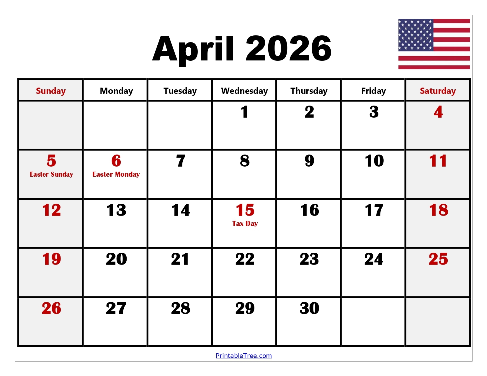 April And May 2026 Calendar