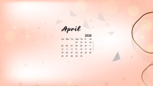 April 2026 Calendar Wallpaper
