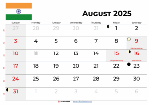 August 2025 Calendar With Holidays
