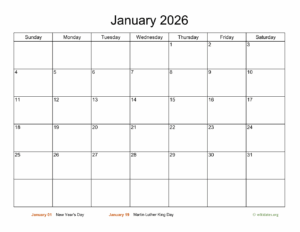 Wiki Calendar January 2026