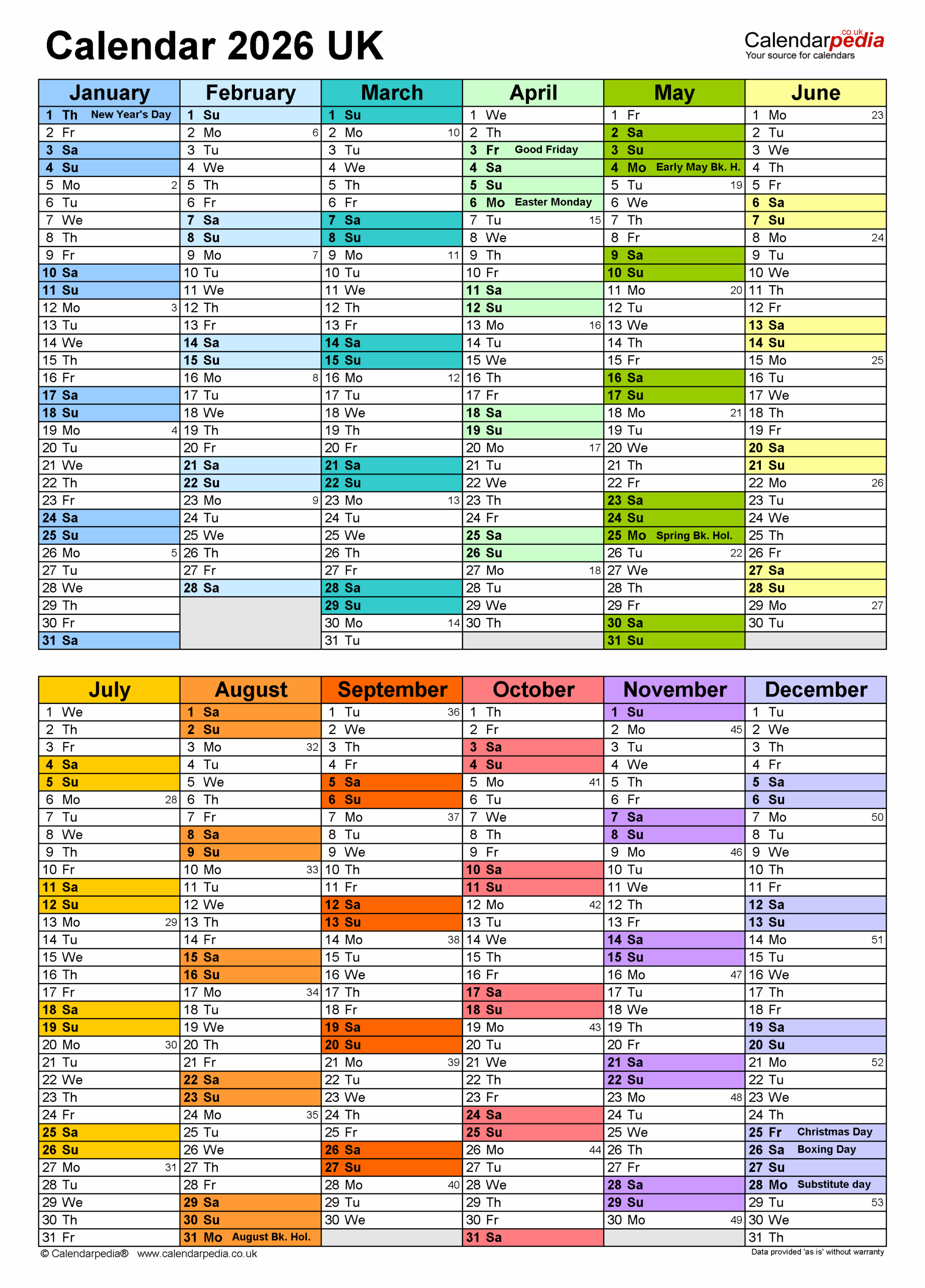 February 2026 Calendar Excel
