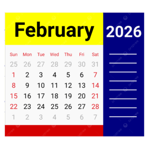 February 2026 Desktop Calendar