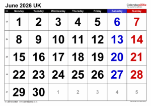 Marketing Calendar June 2026