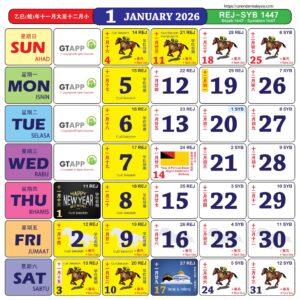 Chinese Calendar January 2026