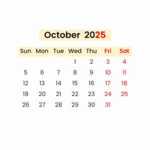 National Day Calendar October 2025