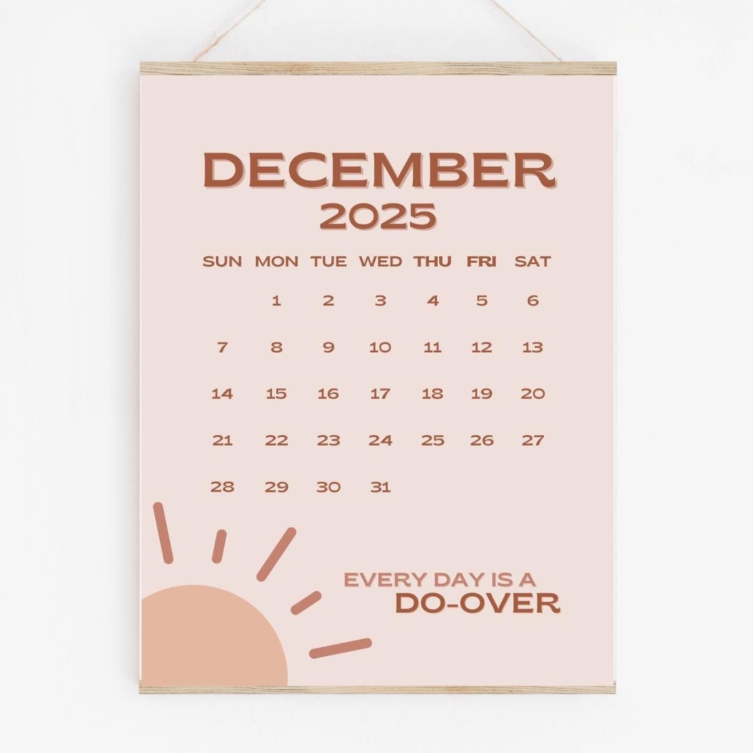 December 2025 Calendar Wallpaper