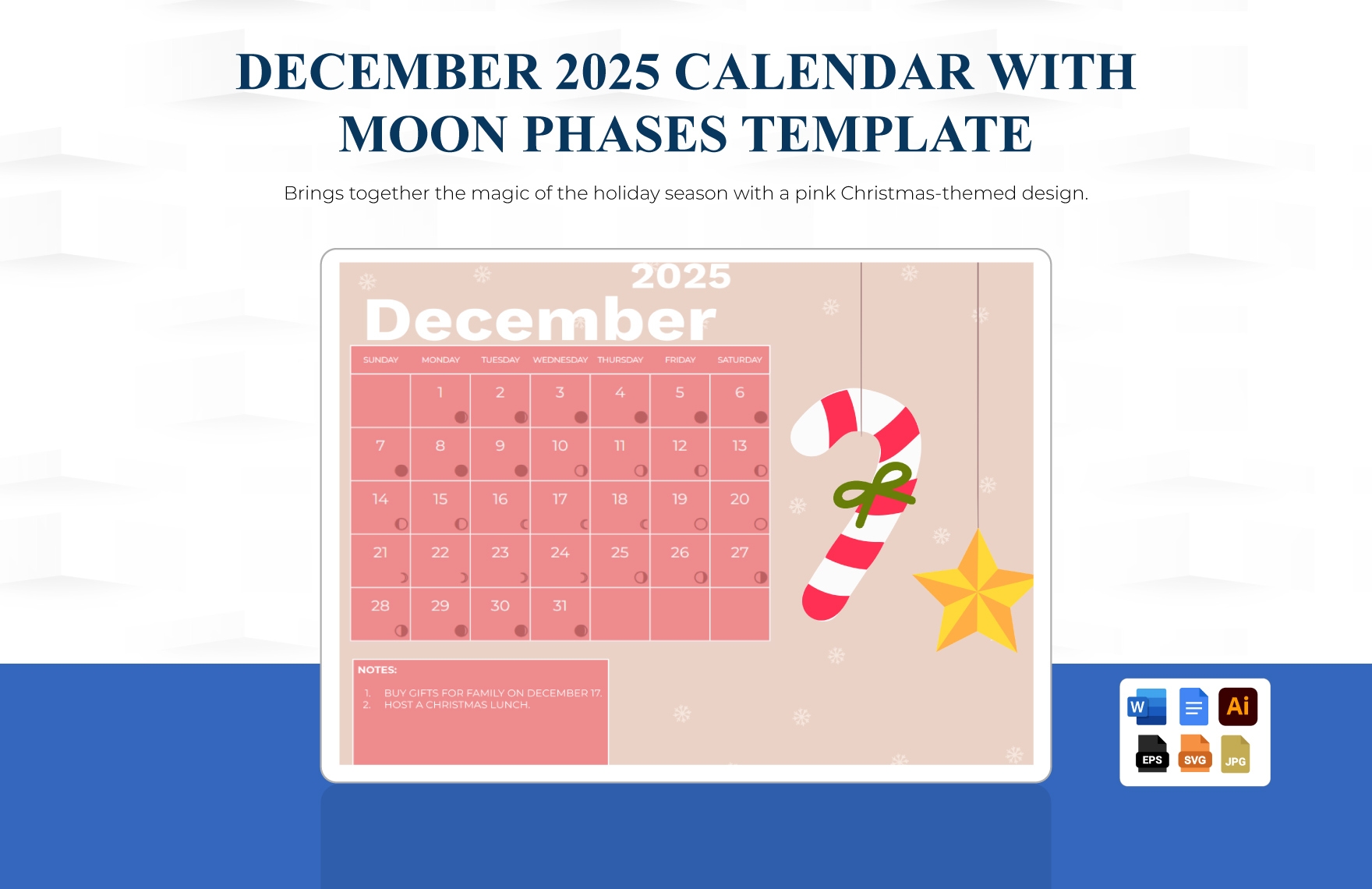 Moon Calendar December 2025