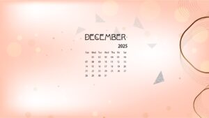 December 2025 Calendar Wallpaper
