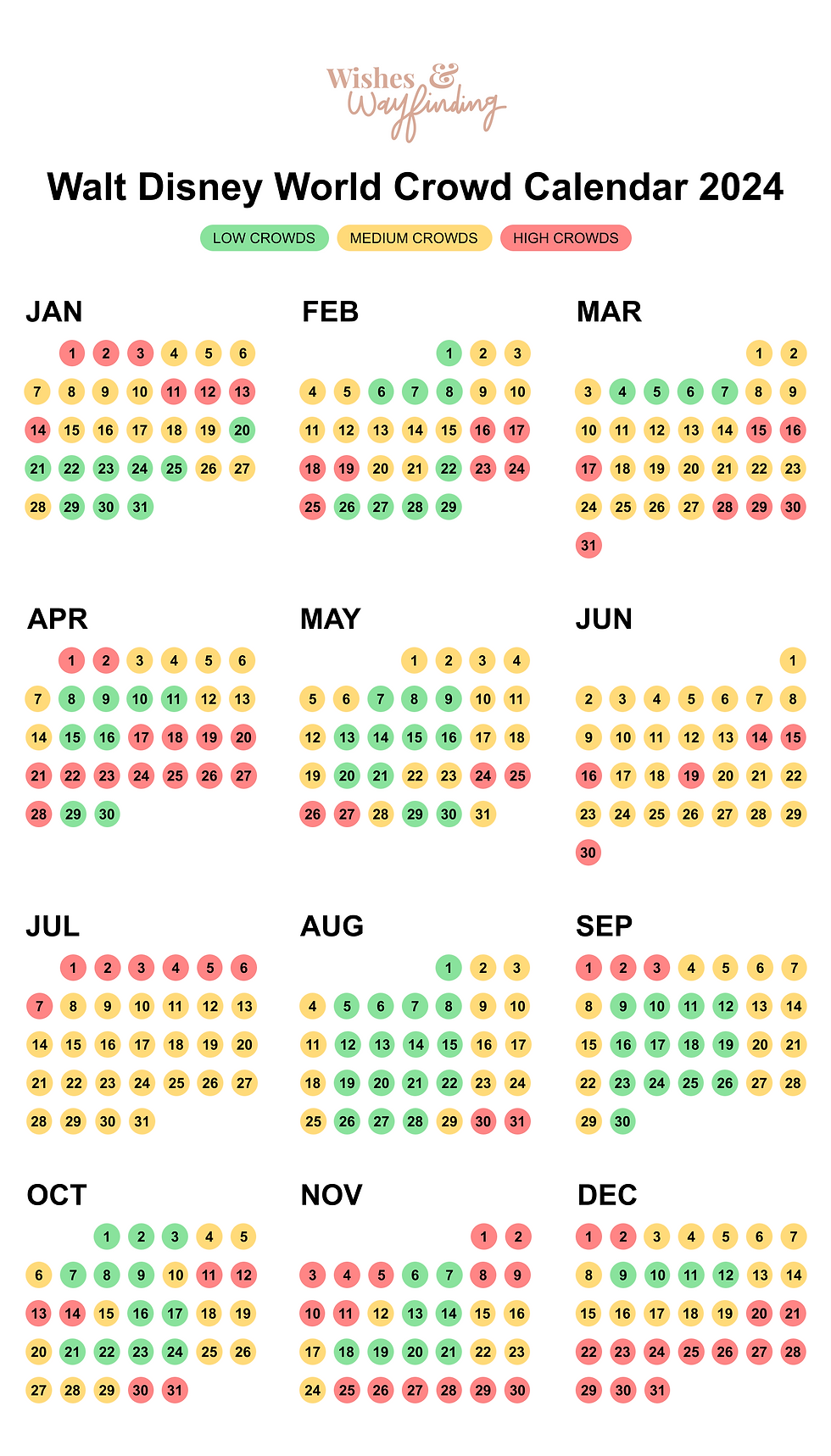Disney World Crowd Calendar 2024