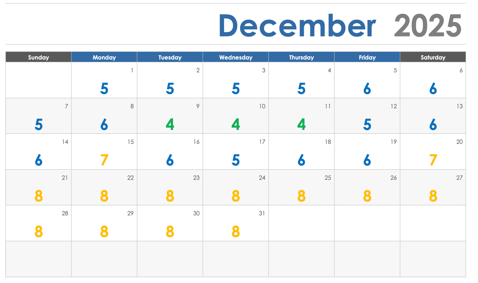 Disneyland Crowd Calendar December 2025