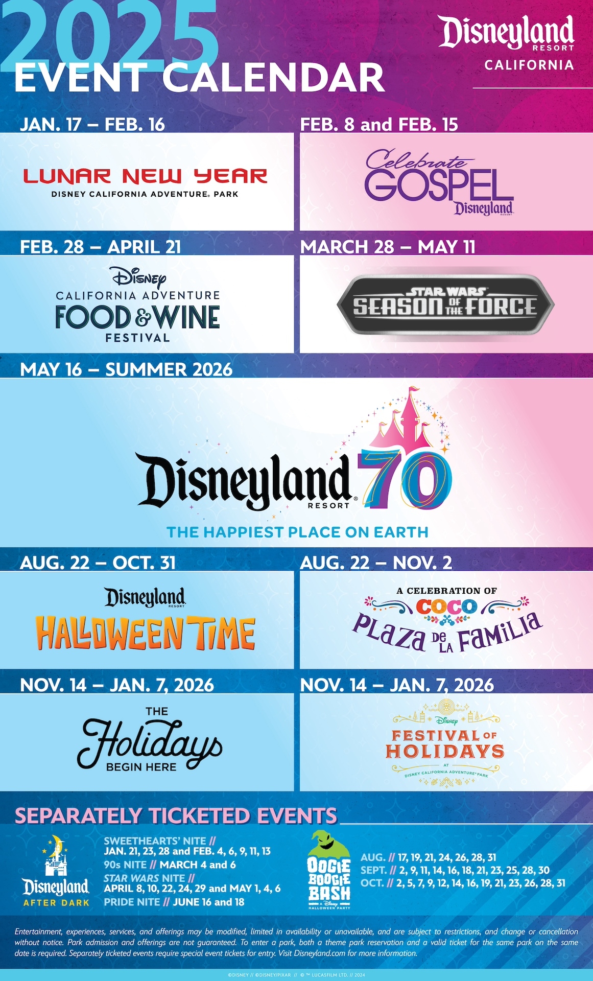 Disney World Calendar February 2026