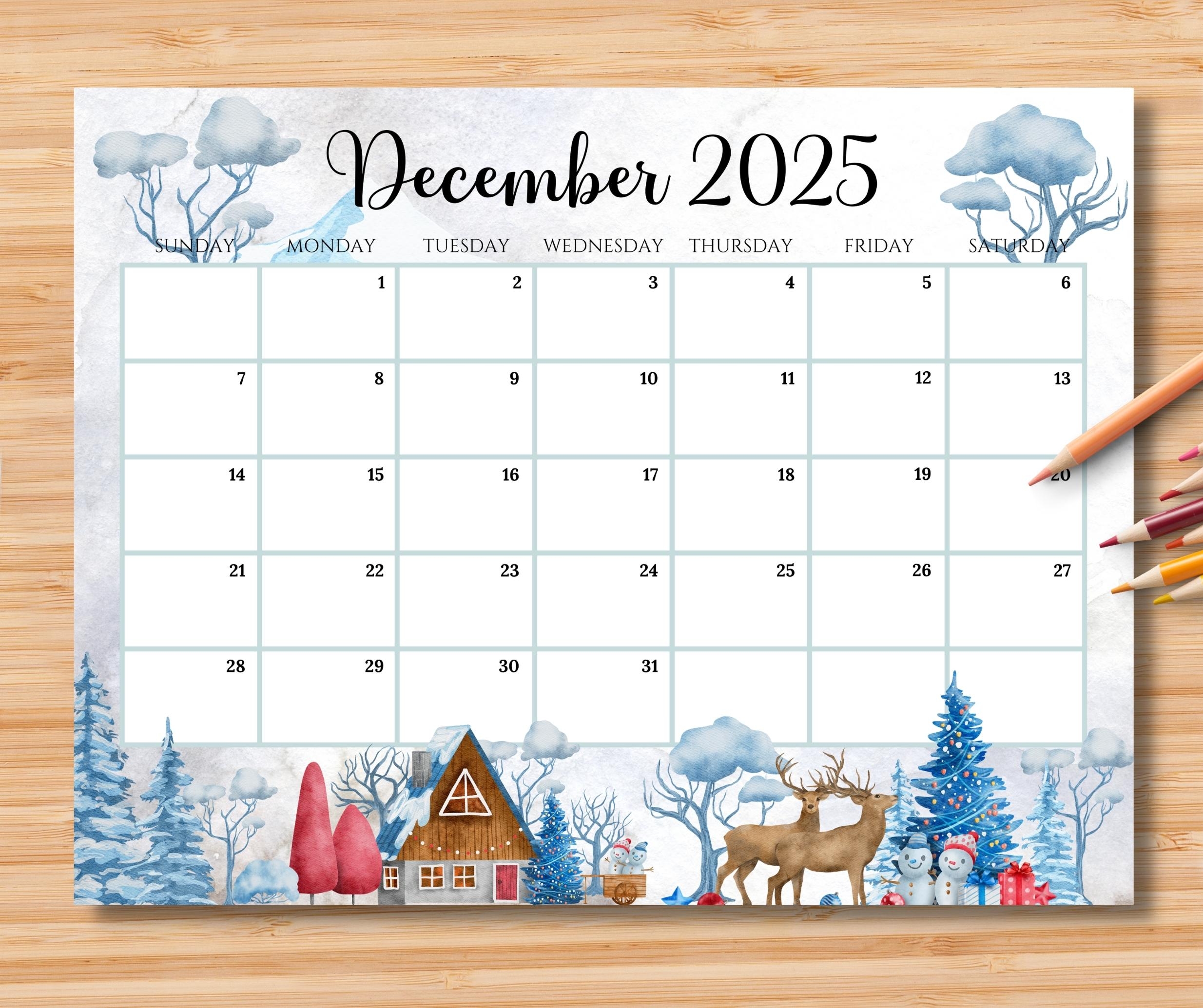 Calendar For December 2025