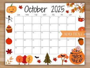 October 2025 Calender