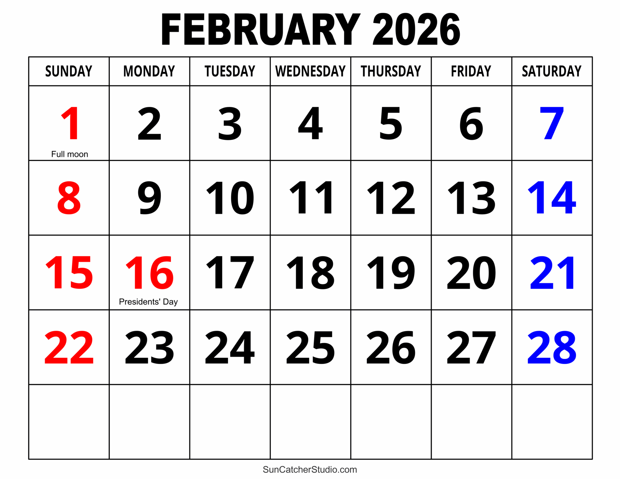 January And February 2026 Calendar