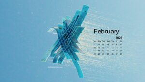 February 2026 Calendar Desktop Wallpaper