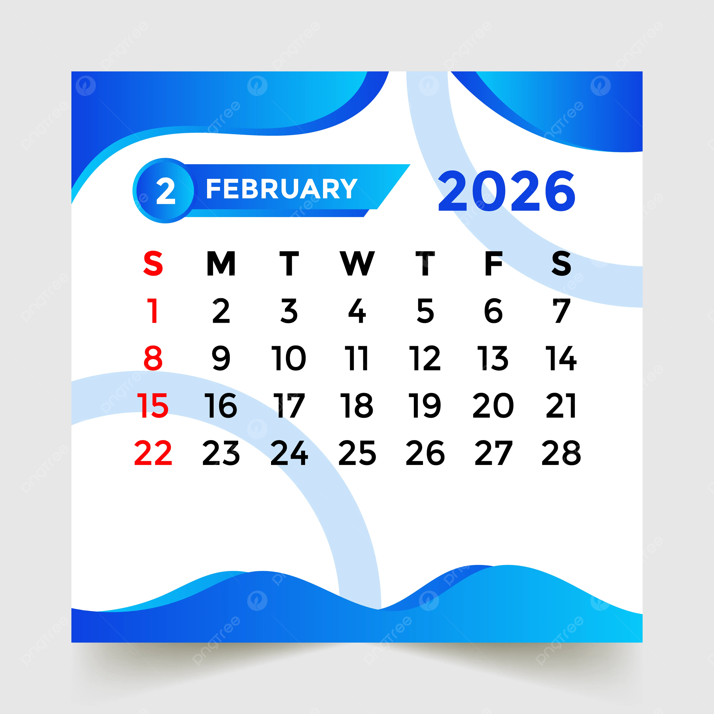 February 2026 PNG Transparent Images Free Download Vector Files 