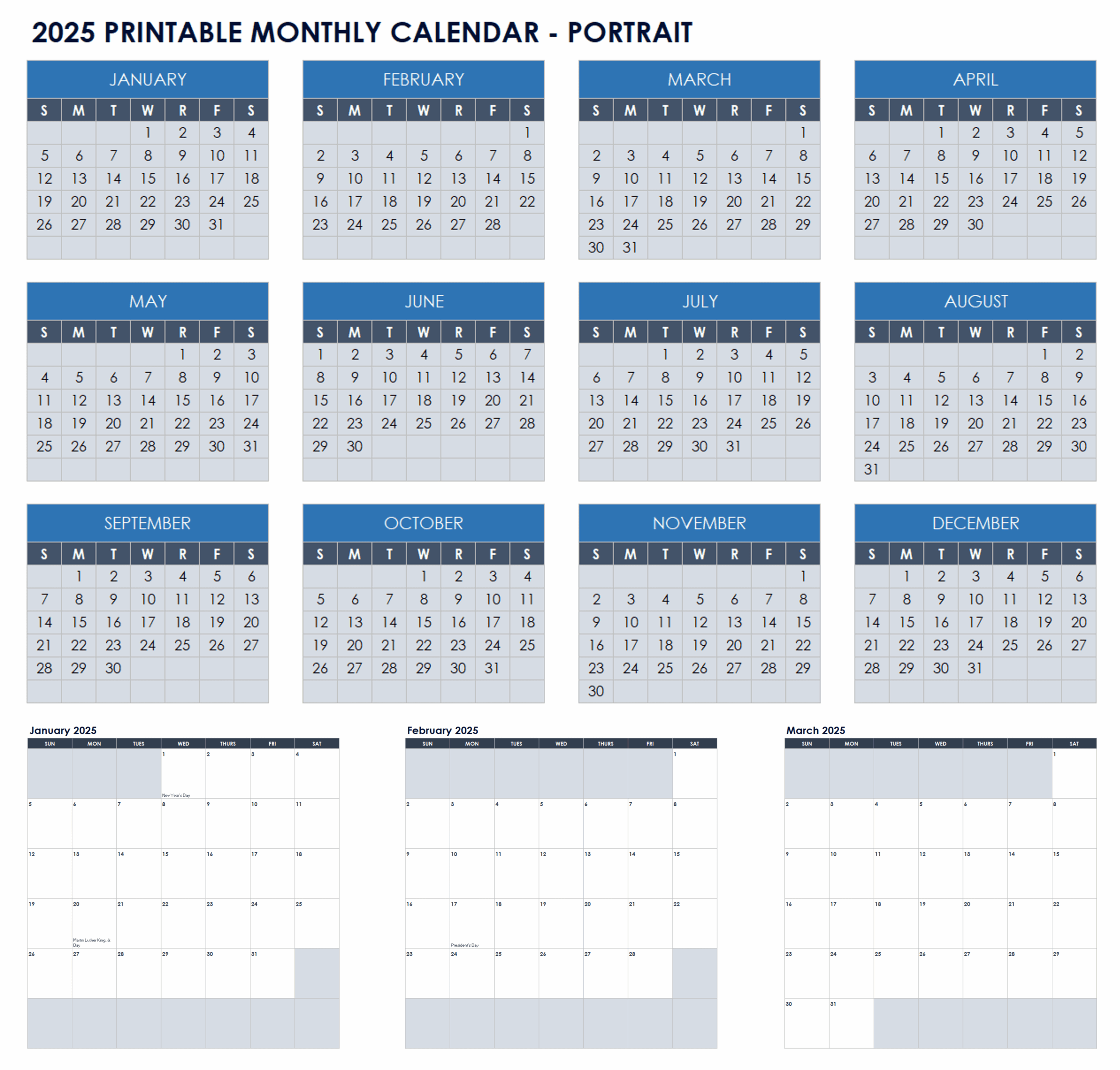 Excel Calendar January 2026