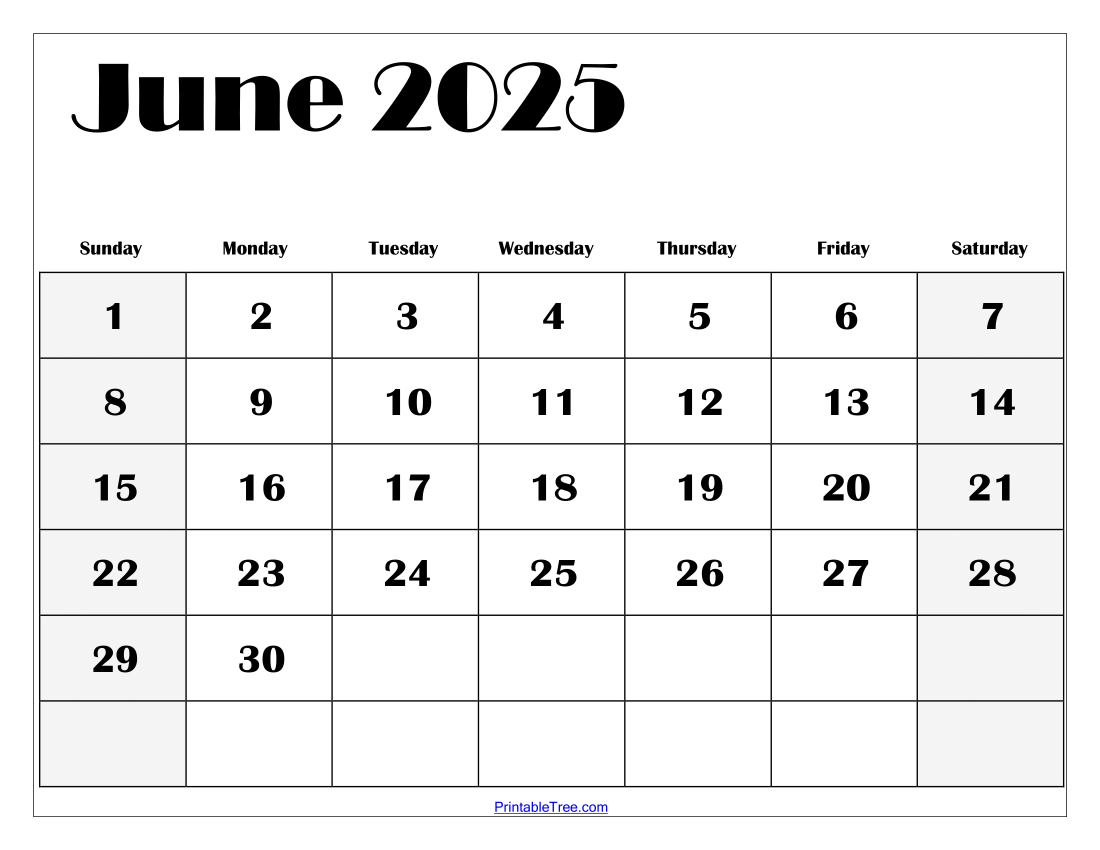 Print Calendar For June And July 2025
