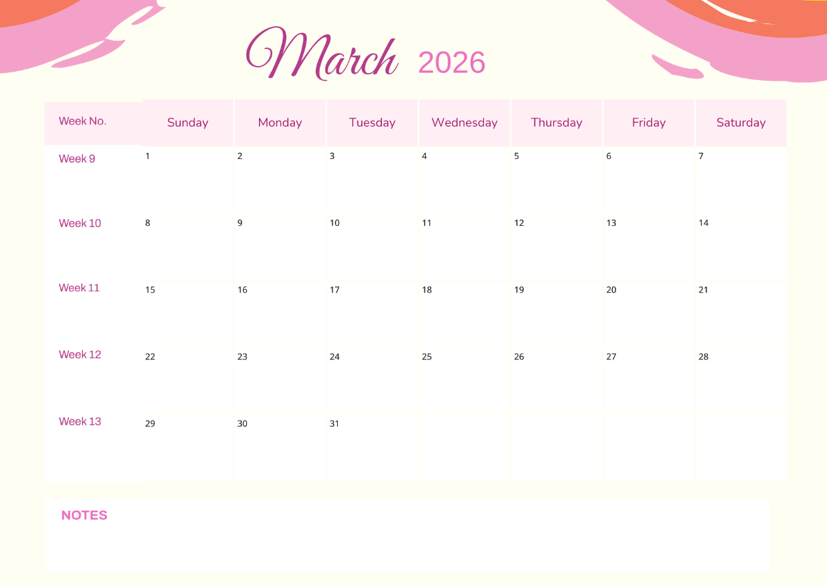 Catholic Calendar March 2026
