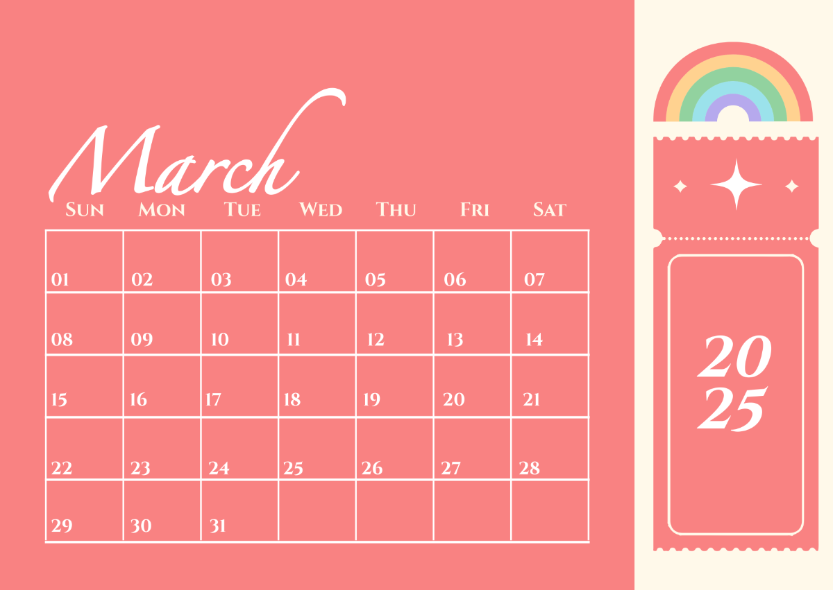 Free March 2026 Calendar Templates Editable And Printable