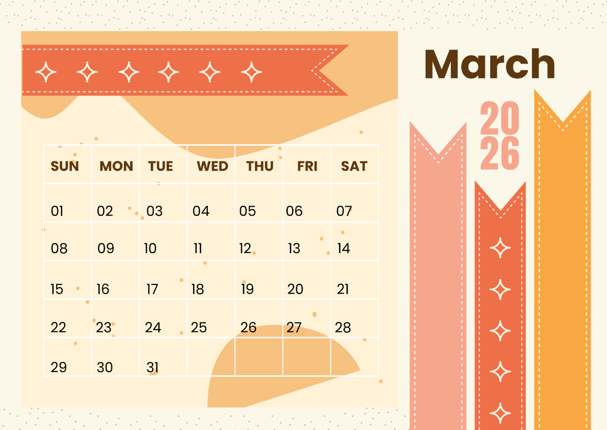 Free March 2026 Calendar Templates Editable And Printable
