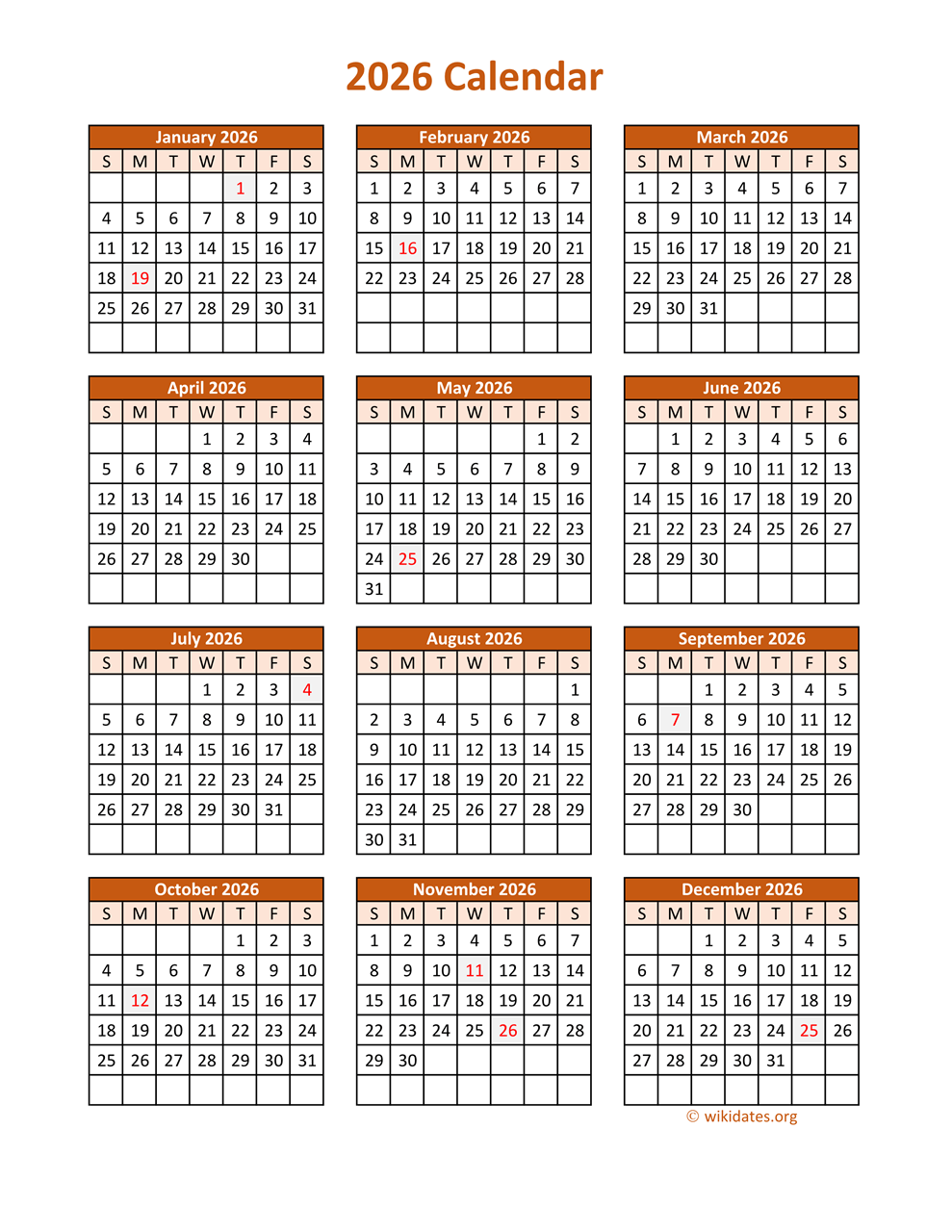 Wiki Calendar January 2026