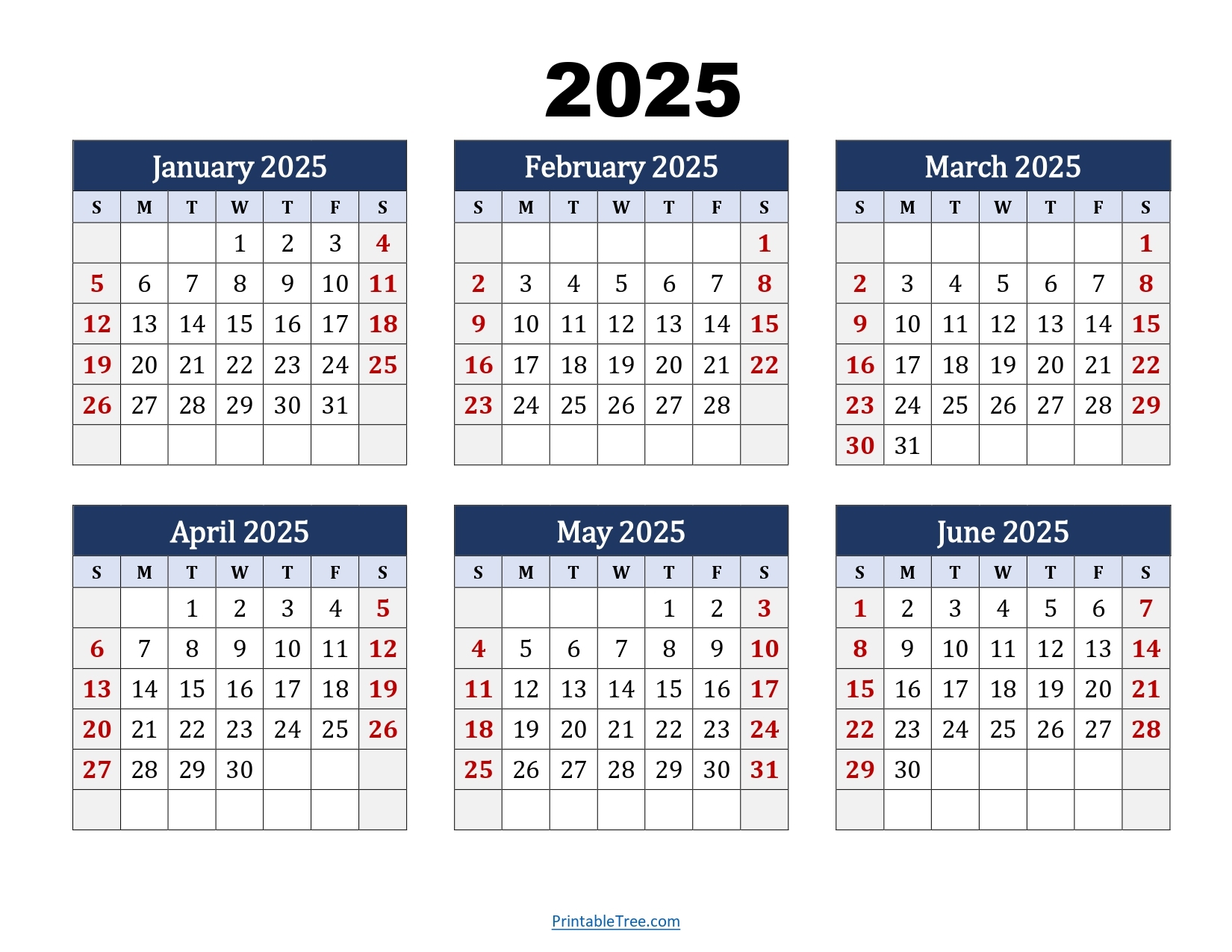 June 2025 To June 2026 Calendar