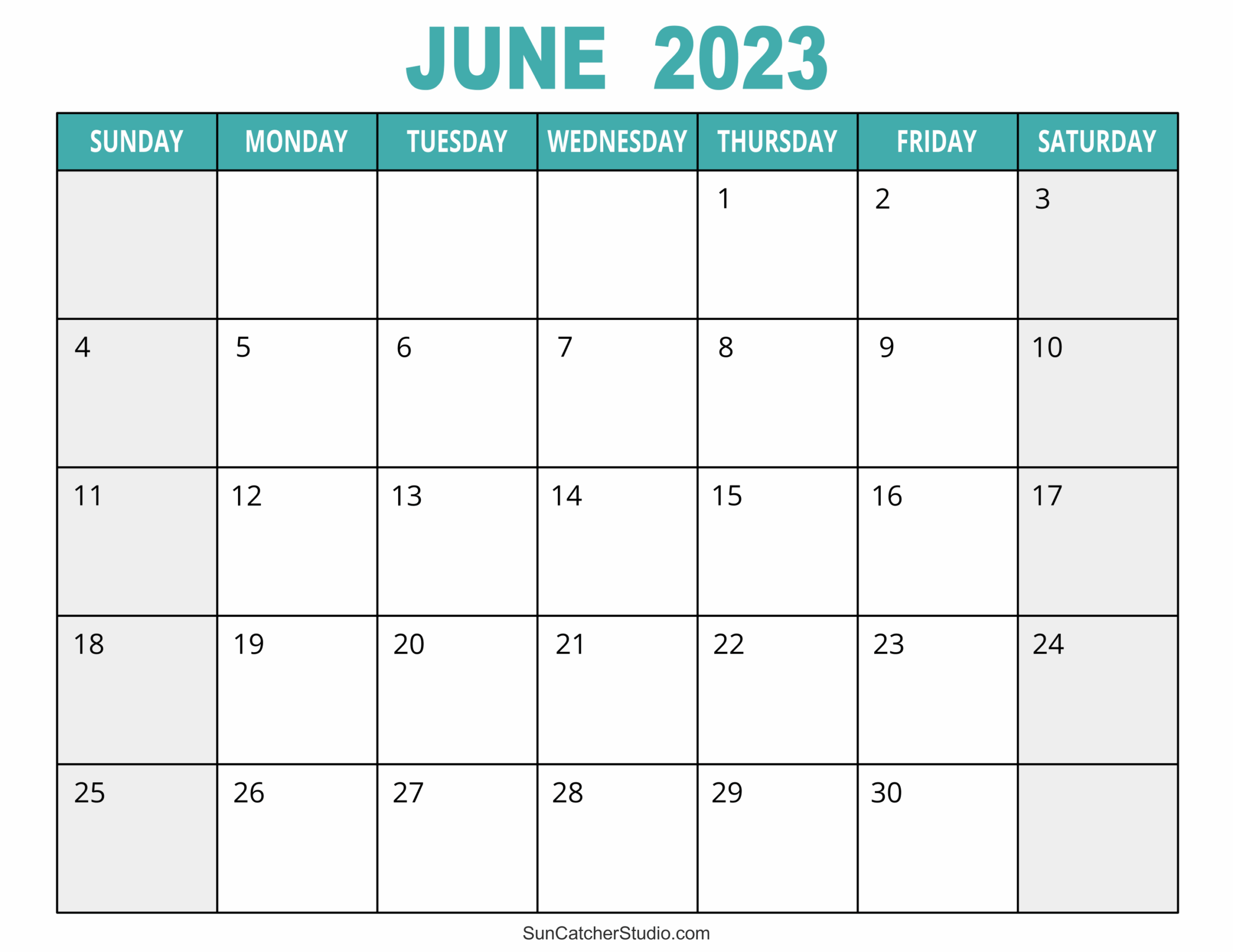 Printable Calendar June 2023 To May 2026