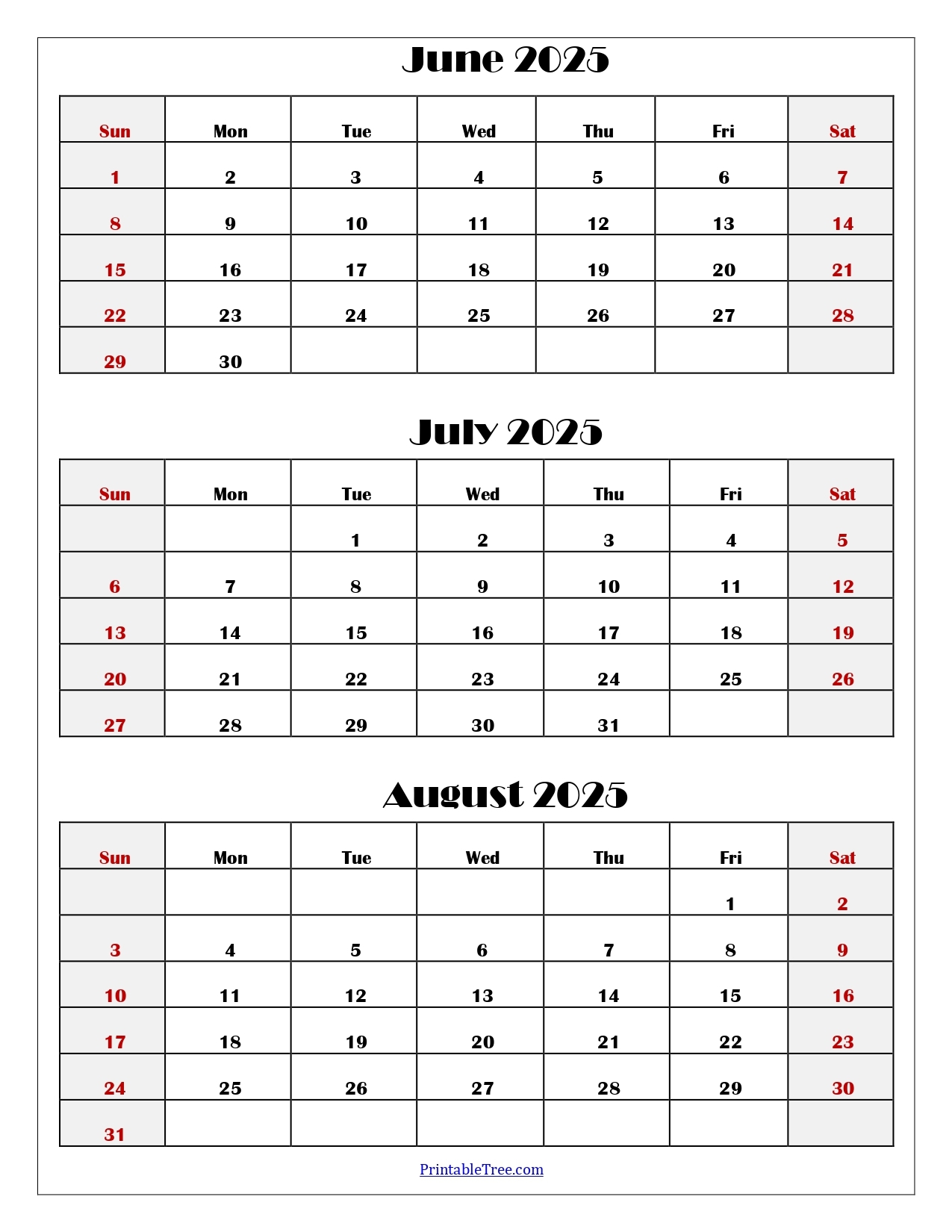 Calendar From August 2025 To June 2026