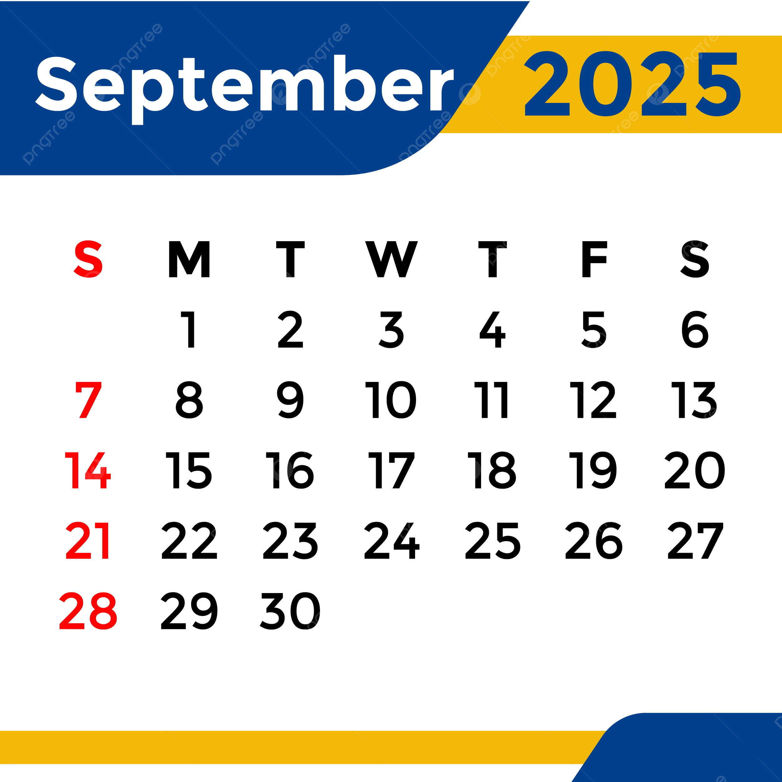 September 2025 Calendar