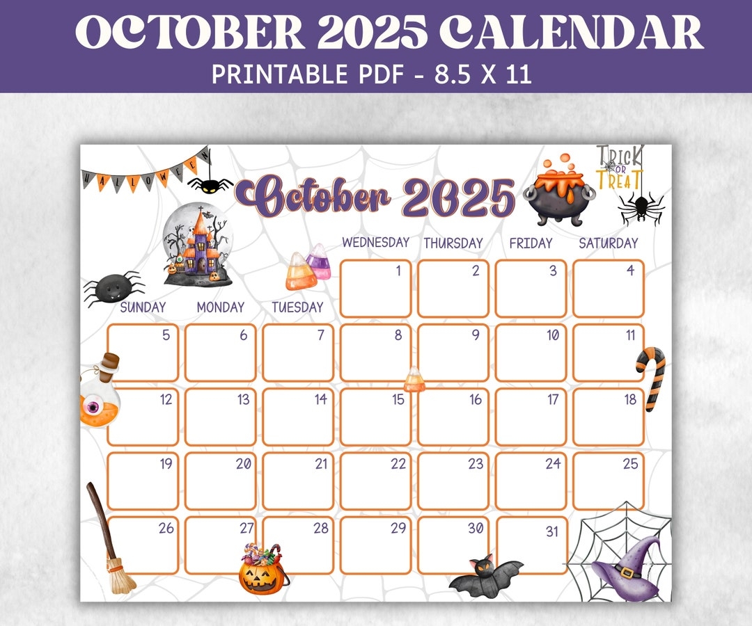 Print Calendar October 2025