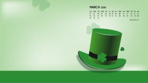 March 2026 Calendar Desktop Wallpaper