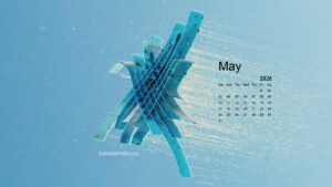 May 2026 Calendar Desktop Wallpaper