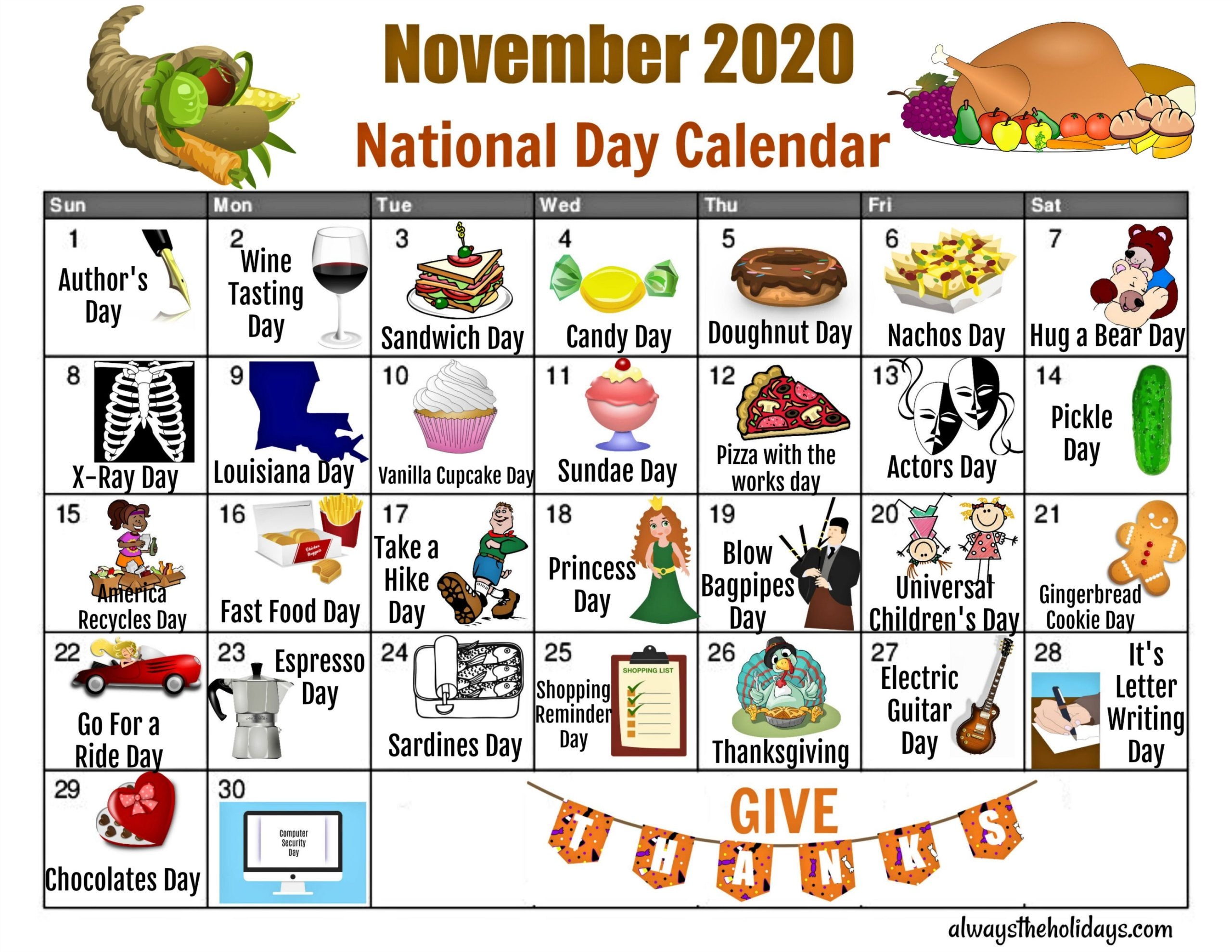 National Days In November 2025 Www alhudapk