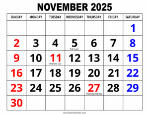 Download November 2025 Calendar