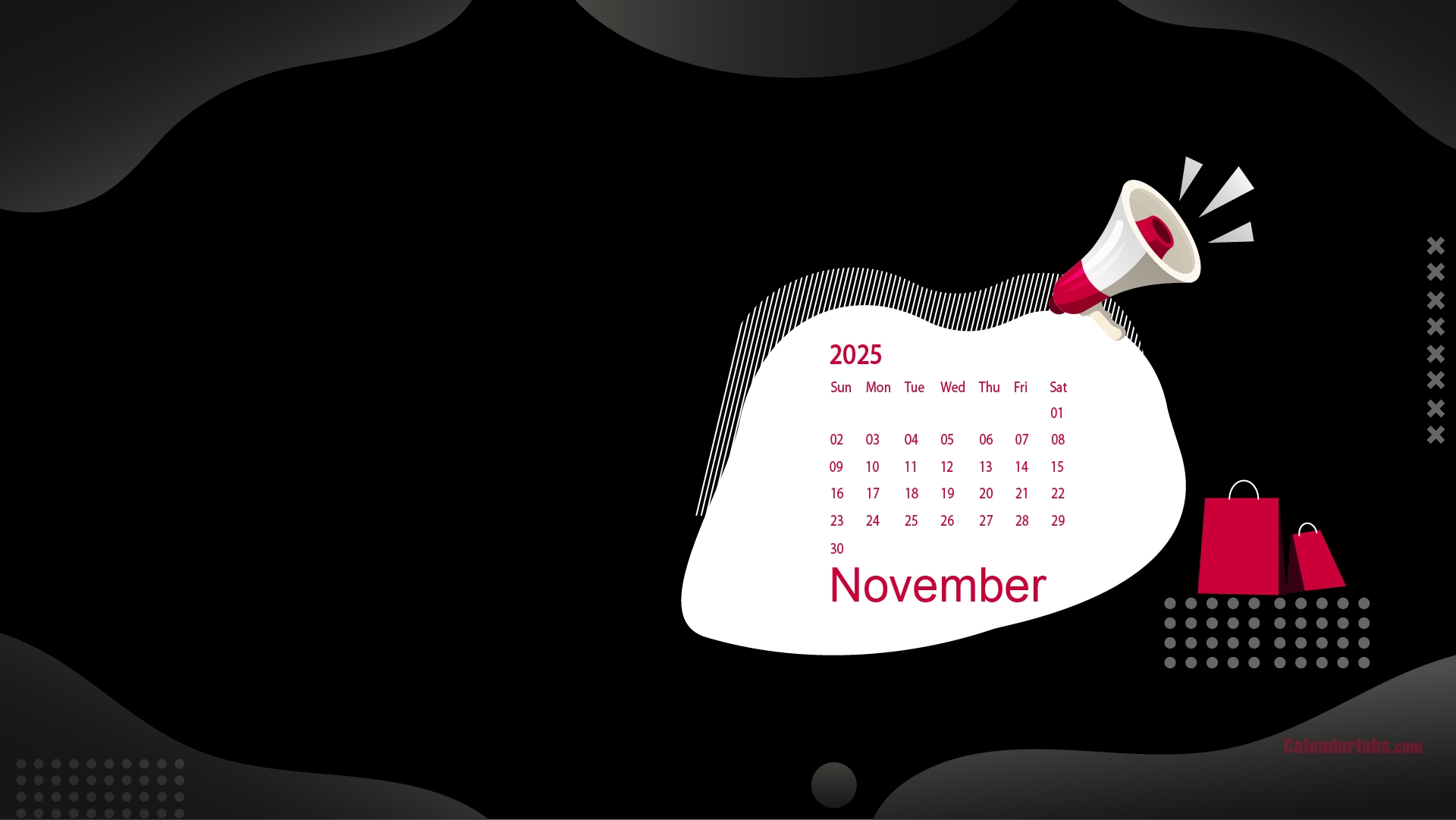November 2025 Desktop Wallpaper Calendar CalendarLabs