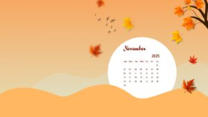 November 2025 Calendar Wallpaper