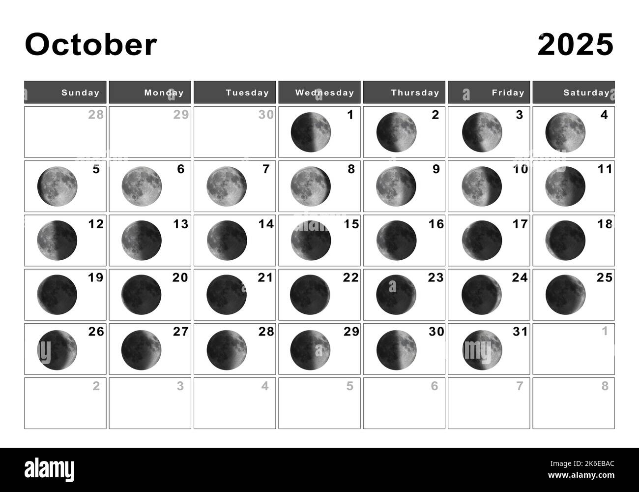 October 2025 Full Moon Calendar