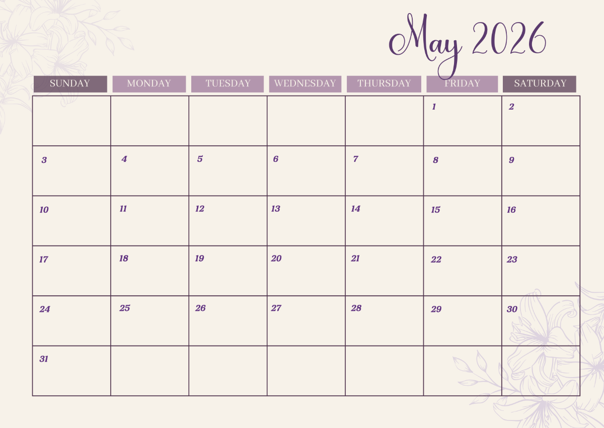 Page 2 Free May 2025 Calendar Templates To Edit Online