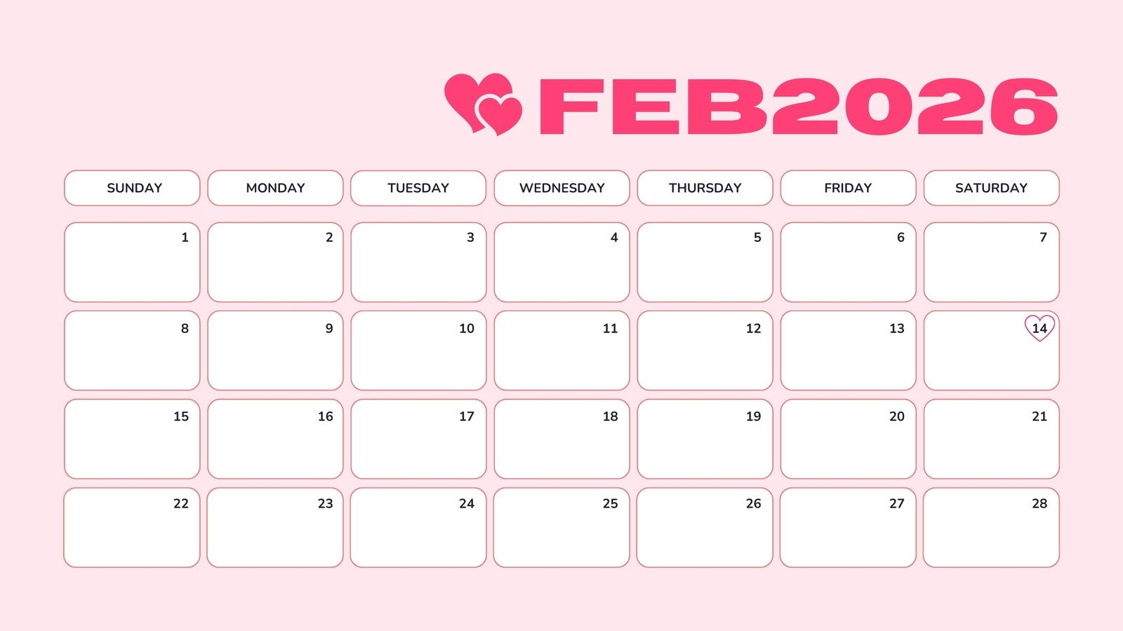 Page 3 Free And Customizable February Templates