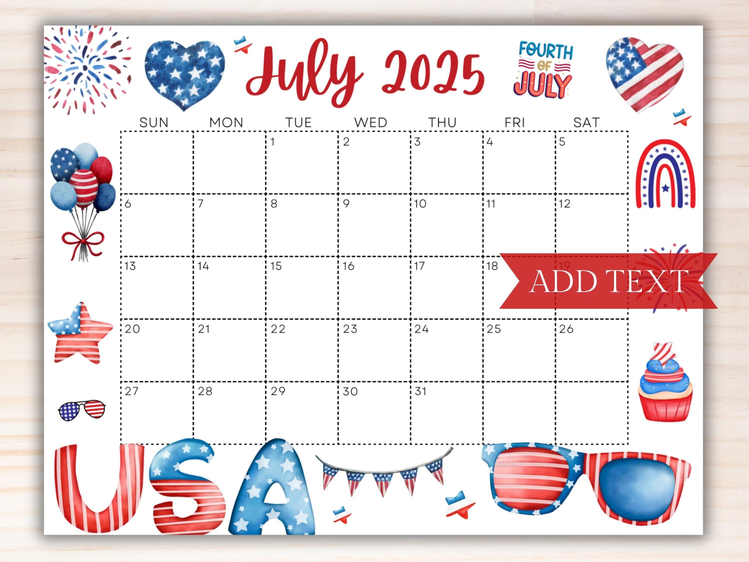 Calendar For July 2025