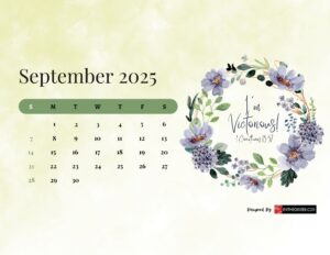 September 2025 Calendar Wallpaper
